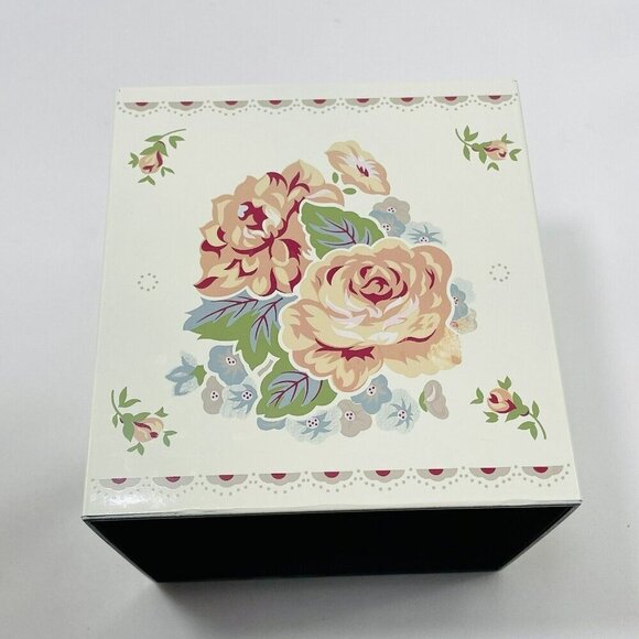 Vintage Japan Andre Richard Tissue Box Cover Square Cube Flower Spring Summer - Picture 8 of 12